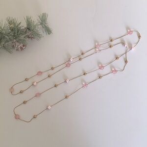 Premier Designs pink and gold Necklace